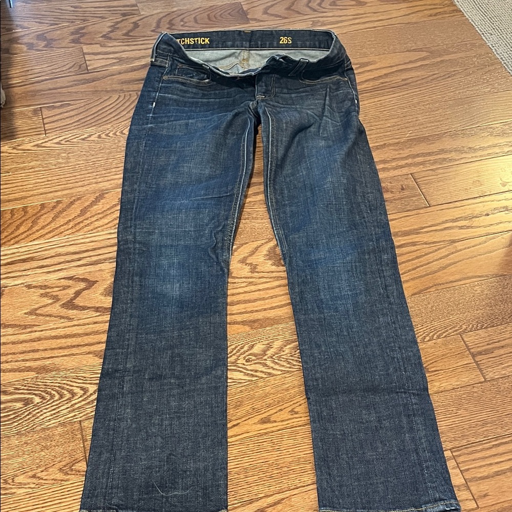J Crew Matchstick Dark Wash Jeans 26S - Picture 2 of 5